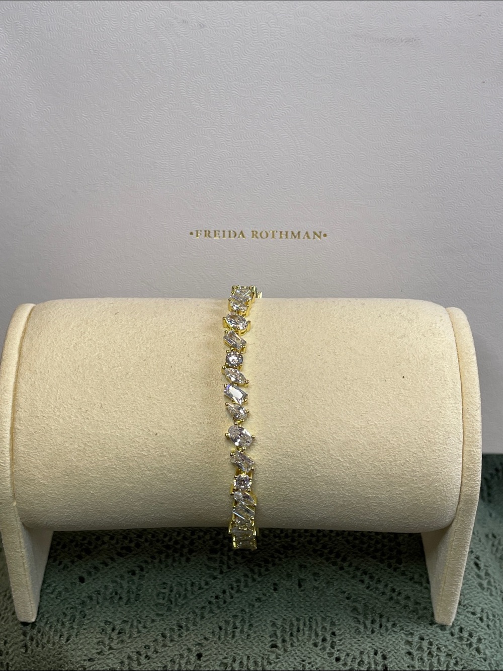 Freida Rothman Brass Base CZ Soft Bracelet NEW - Picture 7 of 8